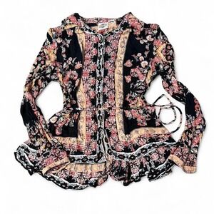 Rod's vintage floral print button up blouse